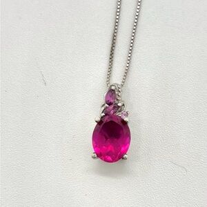 Pink Topaz gemstone pendant